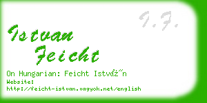 istvan feicht business card